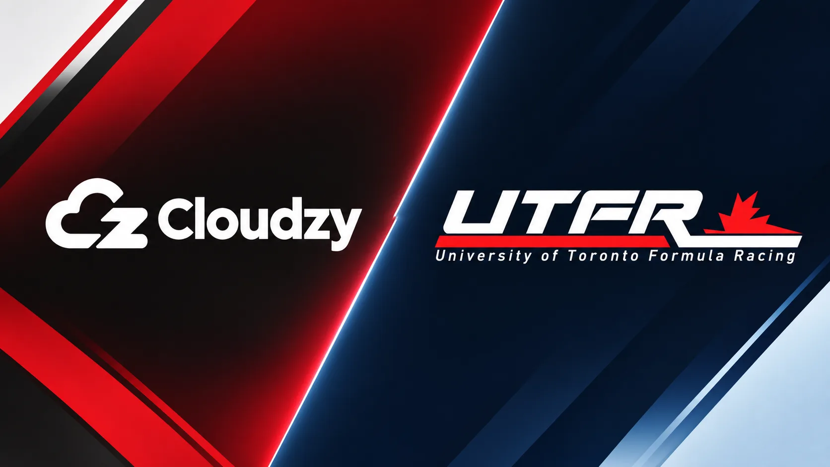 Cloudzy and University of Toronto Formula Racing (UTFR) partnership banner